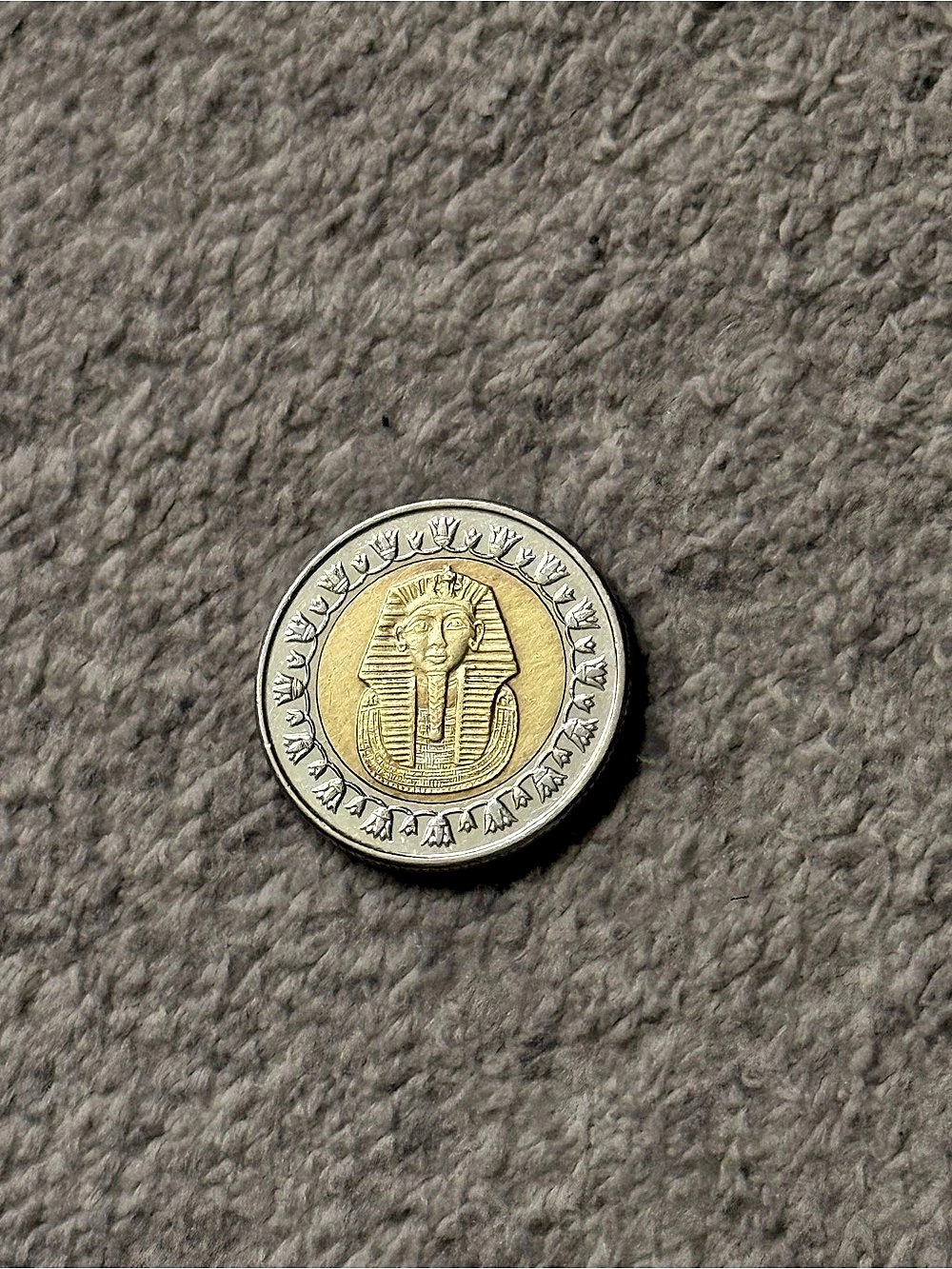 Egypt 1 Pound Coin (Tutankhamun) )